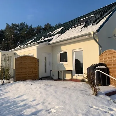 Ferienhaus Koehler Am Achterwasser Incl Boootsvermietung Urlaub Mit Hund Lutow Exterior foto