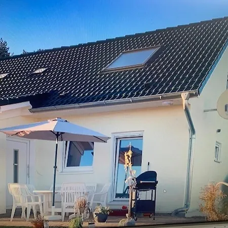 Ferienhaus Koehler Am Achterwasser Incl Boootsvermietung Urlaub Mit Hund Lutow Exterior foto